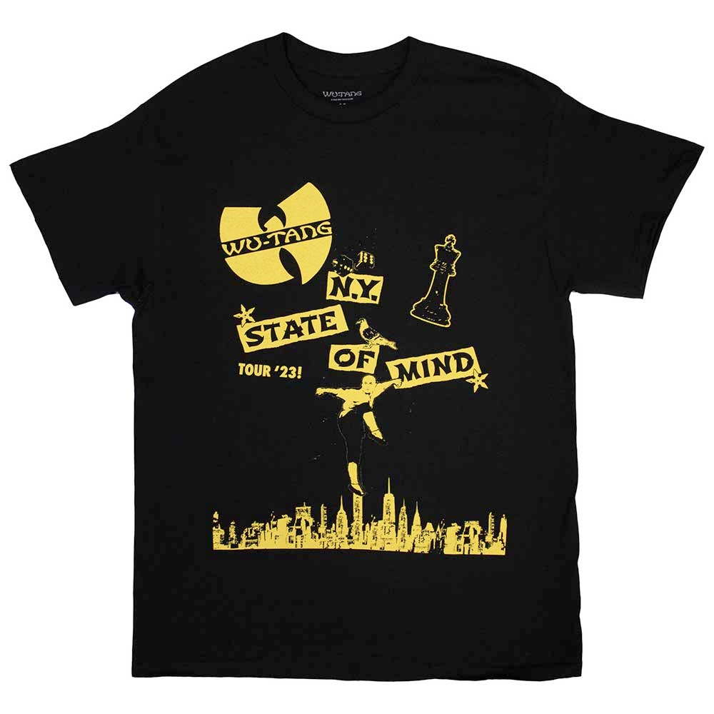 WuTang Clan - Tour '23 NY State Of Mind Mens Tshirt - Black | Attitude